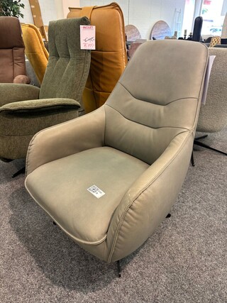 Draai fauteuil Lars, microvezel olijf groen